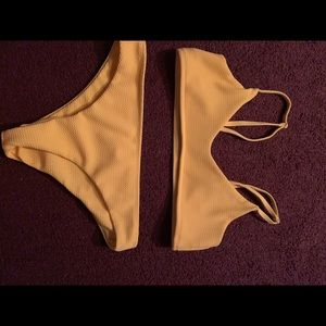 Yellow bathing suit